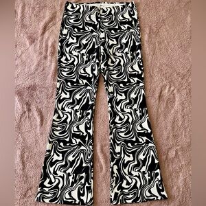 Chic Black and White Pants